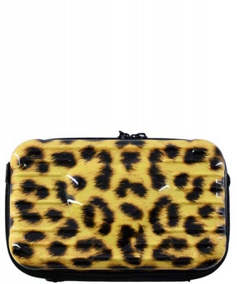 ABS Plastic Heart Mini Crossbody Bag PC713 LEOPARD